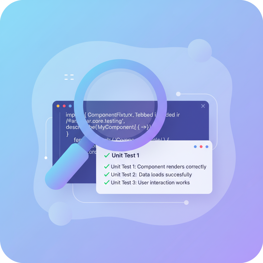 Unit testing in Angular projects ensures high code quality and application reliability.
